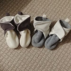 2 pack baby booties
